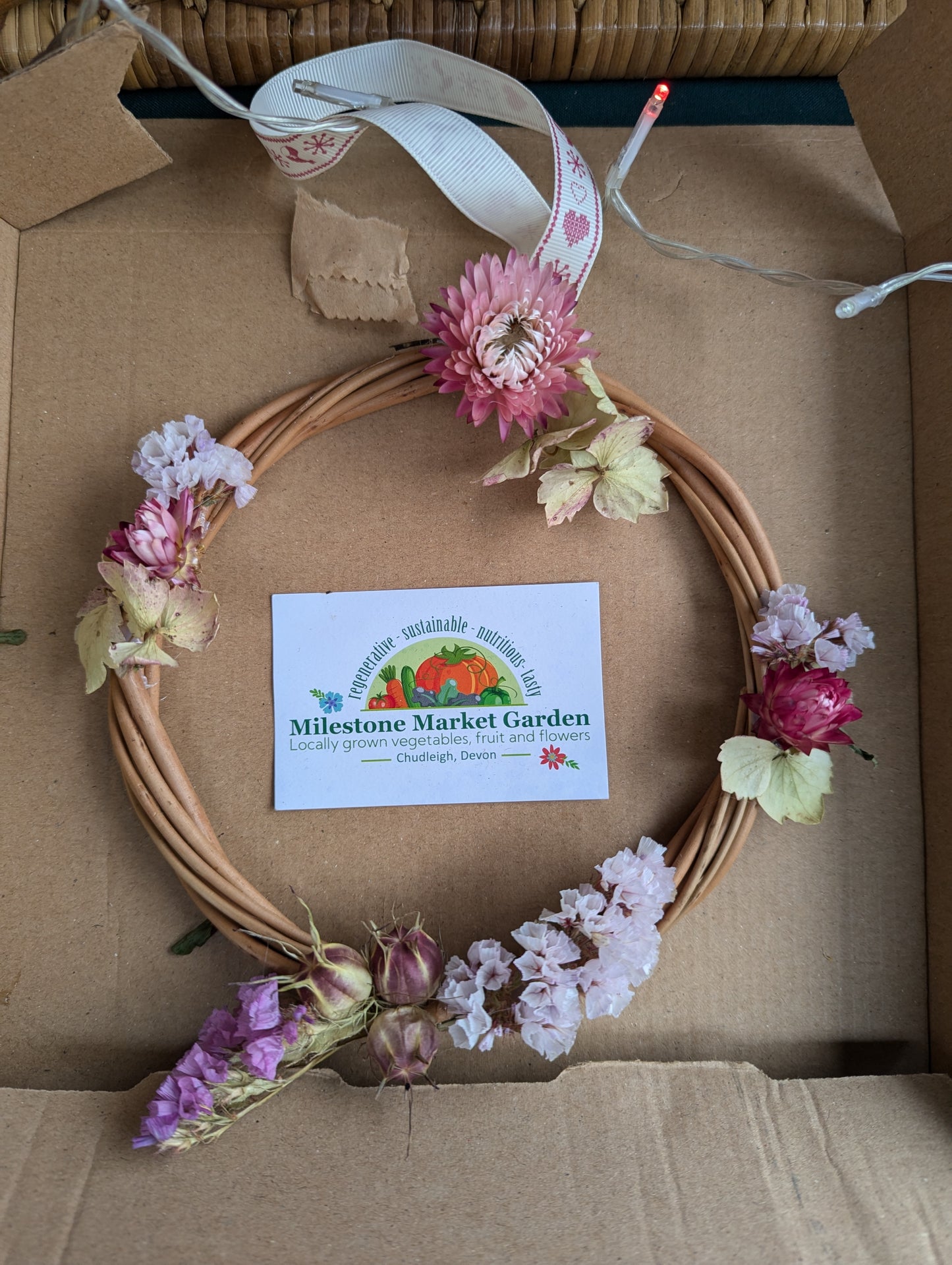 Wreath, Small, Dried Flowers