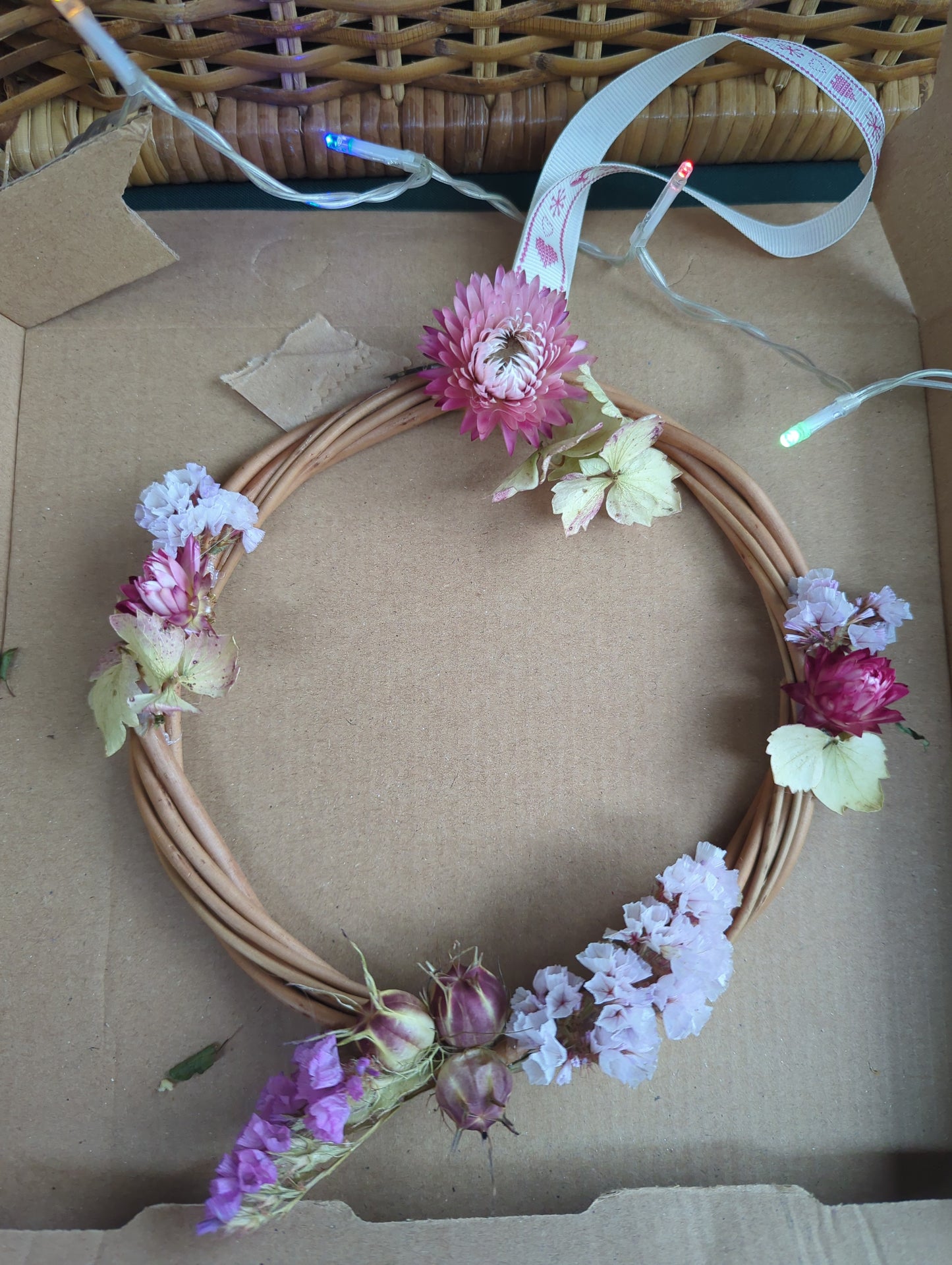 Wreath, Small, Dried Flowers